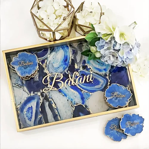 Blue Agate Tray