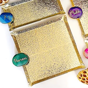 Square Agate Platters