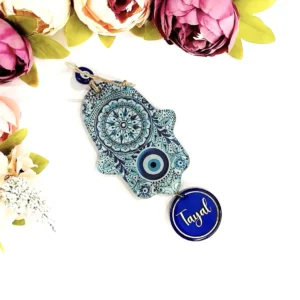 Hamsa Shaped Wall Hanging (Circular Ornamental pattern)