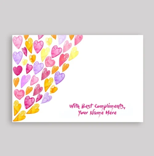 Water Color Hearts