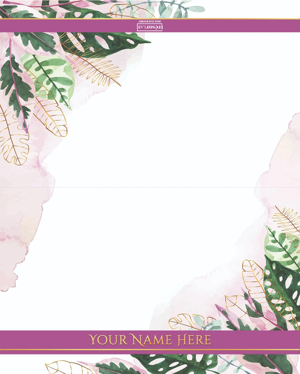 Magenta & Green Leaves - Image 2