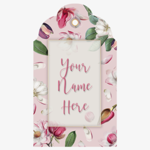 Fuscia Florals Gift Tags