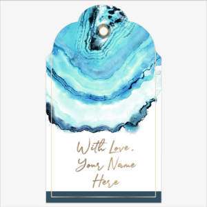 Agate Aesthetics Gift Tags - Turquoise