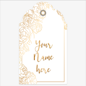 Gilded Petals Gift Tags