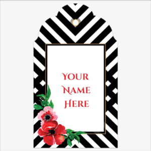 Ebony Blossoms Gift Tags