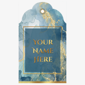 Aqua Marble Gift Tags