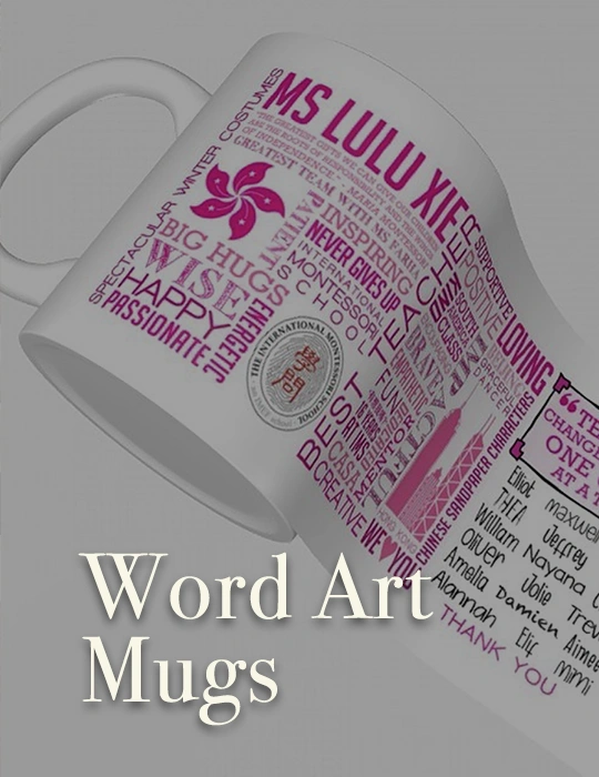 Word Art Mugs
